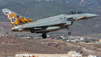 Photo ID 234979 by Adolfo Bento de Urquia. Spain Air Force Eurofighter C 16 Typhoon EF 2000S, C 16 73