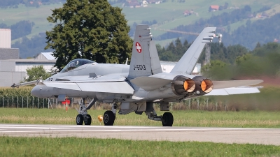Photo ID 237823 by Ludwig Isch. Switzerland Air Force McDonnell Douglas F A 18C Hornet, J 5013