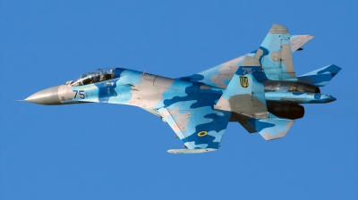 Photo ID 239211 by Vladimir Vorobyov. Ukraine Air Force Sukhoi Su 27UB,  