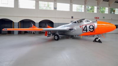 Photo ID 239955 by Günther Feniuk. UK Air Force De Havilland DH 115 Vampire T 11, WZ590