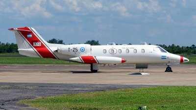 Photo ID 242047 by Cristian Ariel Martinez. Argentina Air Force Learjet 35A, T 25