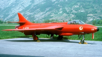Photo ID 27261 by Joop de Groot. Switzerland Air Force Hawker Hunter F58, J 4138