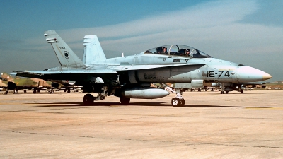 Photo ID 242281 by Carl Brent. Spain Air Force McDonnell Douglas CE 15 Hornet EF 18B, CE 15 11
