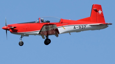 Photo ID 242894 by Aldo Bidini. Switzerland Air Force Pilatus NCPC 7 Turbo Trainer, A 937