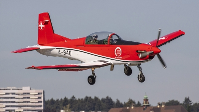 Photo ID 244974 by Lars Kitschke. Switzerland Air Force Pilatus NCPC 7 Turbo Trainer, A 940