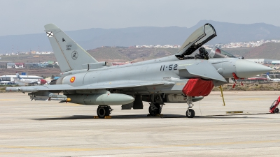Photo ID 245666 by Adolfo Bento de Urquia. Spain Air Force Eurofighter C 16 Typhoon EF 2000S, C 16 52 10001