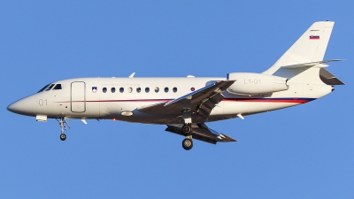 Photo ID 245726 by Ruben Galindo. Slovenia Air Force Dassault Falcon 2000EX, L1 01