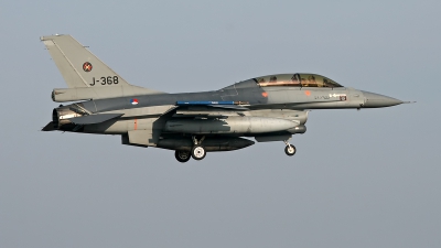 Photo ID 246410 by Niels Roman / VORTEX-images. Netherlands Air Force General Dynamics F 16BM Fighting Falcon, J 368