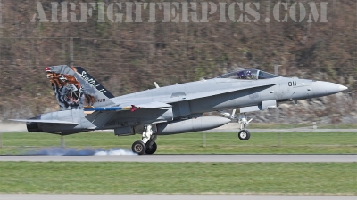 Photo ID 316 by James Shelbourn. Switzerland Air Force McDonnell Douglas F A 18C Hornet, J 5011