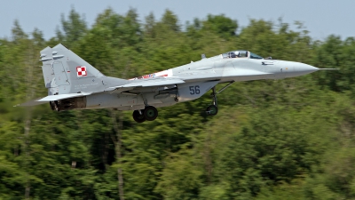 Photo ID 246493 by Niels Roman / VORTEX-images. Poland Air Force Mikoyan Gurevich MiG 29A 9 12A, 56
