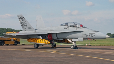 Photo ID 247584 by Peter Fothergill. Spain Air Force McDonnell Douglas CE 15 Hornet EF 18B, CE 15 01