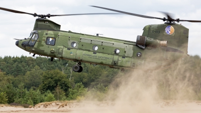 Photo ID 248180 by Niels Roman / VORTEX-images. Netherlands Air Force Boeing Vertol CH 47D Chinook, D 103