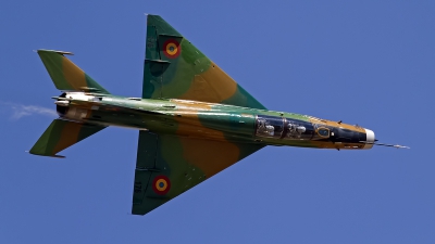 Photo ID 247650 by Niels Roman / VORTEX-images. Romania Air Force Mikoyan Gurevich MiG 21UM Lancer B, 176