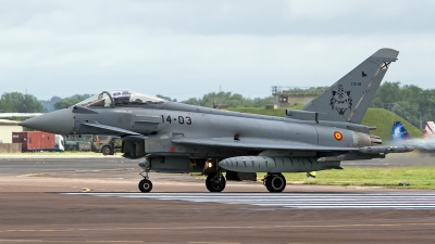 Photo ID 247807 by Niels Roman / VORTEX-images. Spain Air Force Eurofighter C 16 Typhoon EF 2000S, C 16 36