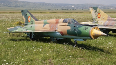 Photo ID 249020 by Chris Lofting. Romania Air Force Mikoyan Gurevich MiG 21M Lancer A, 301