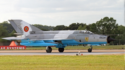 Photo ID 249192 by Peter Fothergill. Romania Air Force Mikoyan Gurevich MiG 21MF 75 Lancer C, 6824