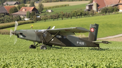 Photo ID 249446 by Ludwig Isch. Switzerland Air Force Pilatus PC 6 B2 H2M 1 Turbo Porter, V 635