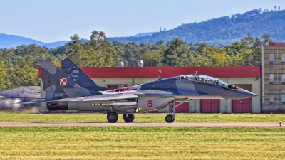 Photo ID 252027 by Radim Spalek. Poland Air Force Mikoyan Gurevich MiG 29UB 9 51, 15