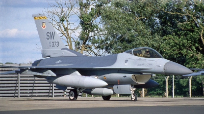 Photo ID 252107 by Peter Fothergill. USA Air Force General Dynamics F 16C Fighting Falcon, 91 0373