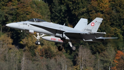 Photo ID 252782 by Luca Fahrni. Switzerland Air Force McDonnell Douglas F A 18C Hornet, J 5008