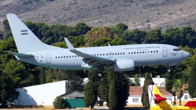 Photo ID 254664 by Manuel Fernandez. Argentina Air Force Boeing 737 76N, T 99