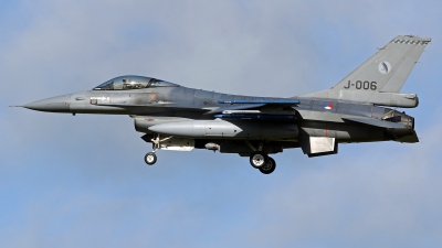 Photo ID 256952 by Richard de Groot. Netherlands Air Force General Dynamics F 16AM Fighting Falcon, J 006