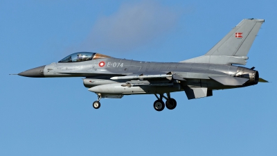 Photo ID 257017 by Rainer Mueller. Denmark Air Force General Dynamics F 16AM Fighting Falcon, E 074