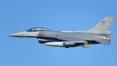 Photo ID 257473 by Rainer Mueller. Belgium Air Force General Dynamics F 16AM Fighting Falcon, FA 81
