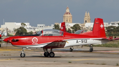 Photo ID 258075 by Duncan Portelli Malta. Switzerland Air Force Pilatus NCPC 7 Turbo Trainer, A 912