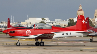 Photo ID 258073 by Duncan Portelli Malta. Switzerland Air Force Pilatus NCPC 7 Turbo Trainer, A 915