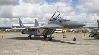 Photo ID 258347 by Barry Swann. Poland Air Force Mikoyan Gurevich MiG 29A 9 12A, 114