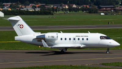 Photo ID 259133 by Thomas Ziegler - Aviation-Media. Switzerland Air Force Canadair CL 600 2B16 Challenger 604, T 751