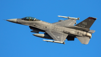 Photo ID 259366 by Thomas Ziegler - Aviation-Media. USA Air Force General Dynamics F 16C Fighting Falcon, 90 0744