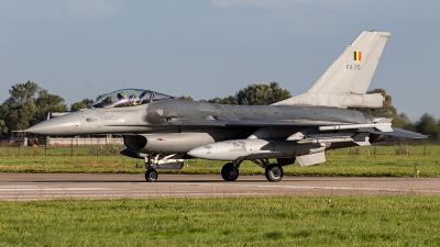Photo ID 259548 by Jan Eenling. Belgium Air Force General Dynamics F 16AM Fighting Falcon, FA 70
