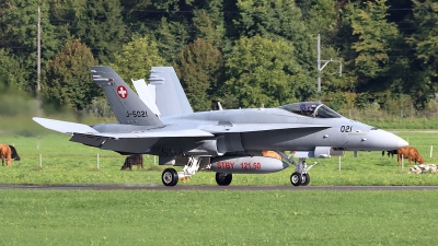 Photo ID 259908 by Ludwig Isch. Switzerland Air Force McDonnell Douglas F A 18C Hornet, J 5021