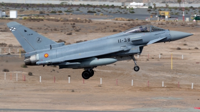 Photo ID 259982 by Luis Miguel Rodriguez. Spain Air Force Eurofighter C 16 Typhoon EF 2000S, C 16 38
