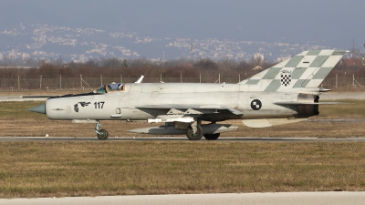 Photo ID 260398 by Chris Lofting. Croatia Air Force Mikoyan Gurevich MiG 21bisD, 117