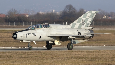 Photo ID 260395 by Chris Lofting. Croatia Air Force Mikoyan Gurevich MiG 21UMD, 166