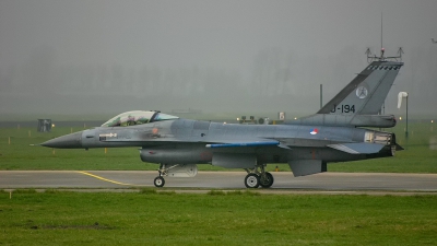 Photo ID 260784 by Jan Eenling. Netherlands Air Force General Dynamics F 16AM Fighting Falcon, J 194