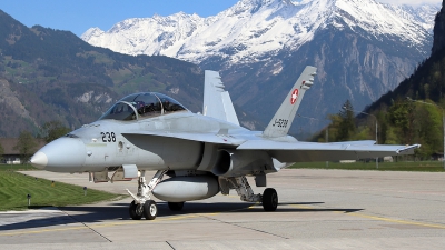 Photo ID 263900 by Ludwig Isch. Switzerland Air Force McDonnell Douglas F A 18D Hornet, J 5238