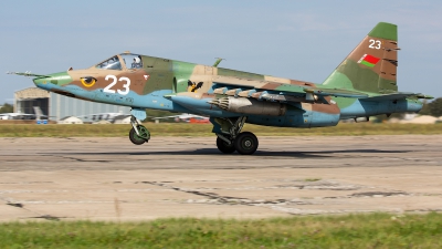 Photo ID 264272 by Andrei Shmatko. Belarus Air Force Sukhoi Su 25,  