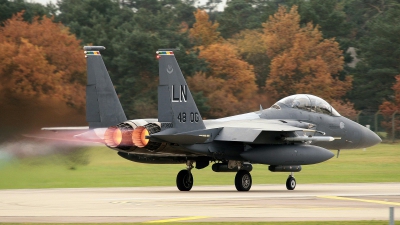 Photo ID 29256 by MARK SHEPHERD. USA Air Force McDonnell Douglas F 15E Strike Eagle, 01 2001