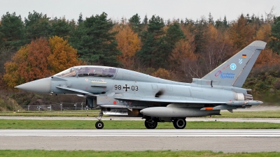 Photo ID 264390 by Dieter Linemann. Germany Air Force Eurofighter EF 2000 Typhoon T, 98 03