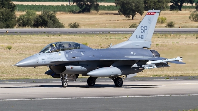 Photo ID 267089 by Alfred Koning. USA Air Force General Dynamics F 16D Fighting Falcon, 91 0481