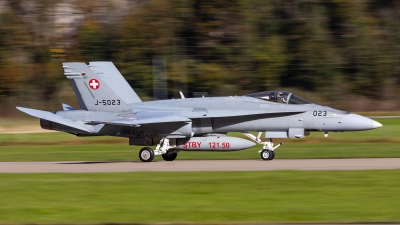 Photo ID 268755 by Mathias Grägel - GME-AirFoto. Switzerland Air Force McDonnell Douglas F A 18C Hornet, J 5023