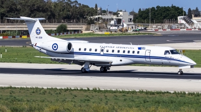 Photo ID 268855 by Duncan Portelli Malta. Greece Air Force Embraer EMB 135LR ERJ 135LR, 145 209