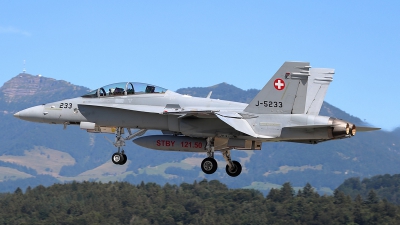 Photo ID 269576 by Ludwig Isch. Switzerland Air Force McDonnell Douglas F A 18D Hornet, J 5233