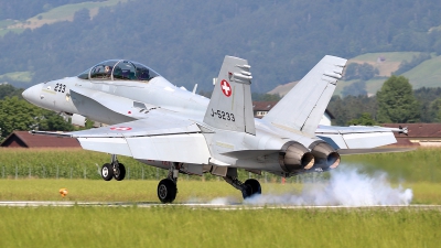 Photo ID 269883 by Ludwig Isch. Switzerland Air Force McDonnell Douglas F A 18D Hornet, J 5233