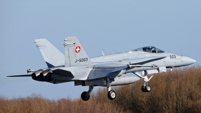 Photo ID 271994 by Rainer Mueller. Switzerland Air Force McDonnell Douglas F A 18C Hornet, J 5003