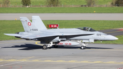 Photo ID 272756 by Radim Koblizka. Switzerland Air Force McDonnell Douglas F A 18C Hornet, J 5020